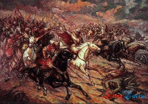 Опис : атака козаків під Конотопом